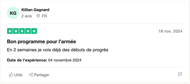 Avis d'un candidat