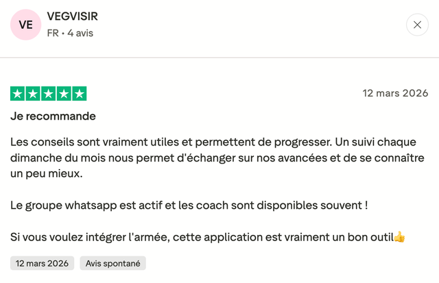 Avis d'un candidat